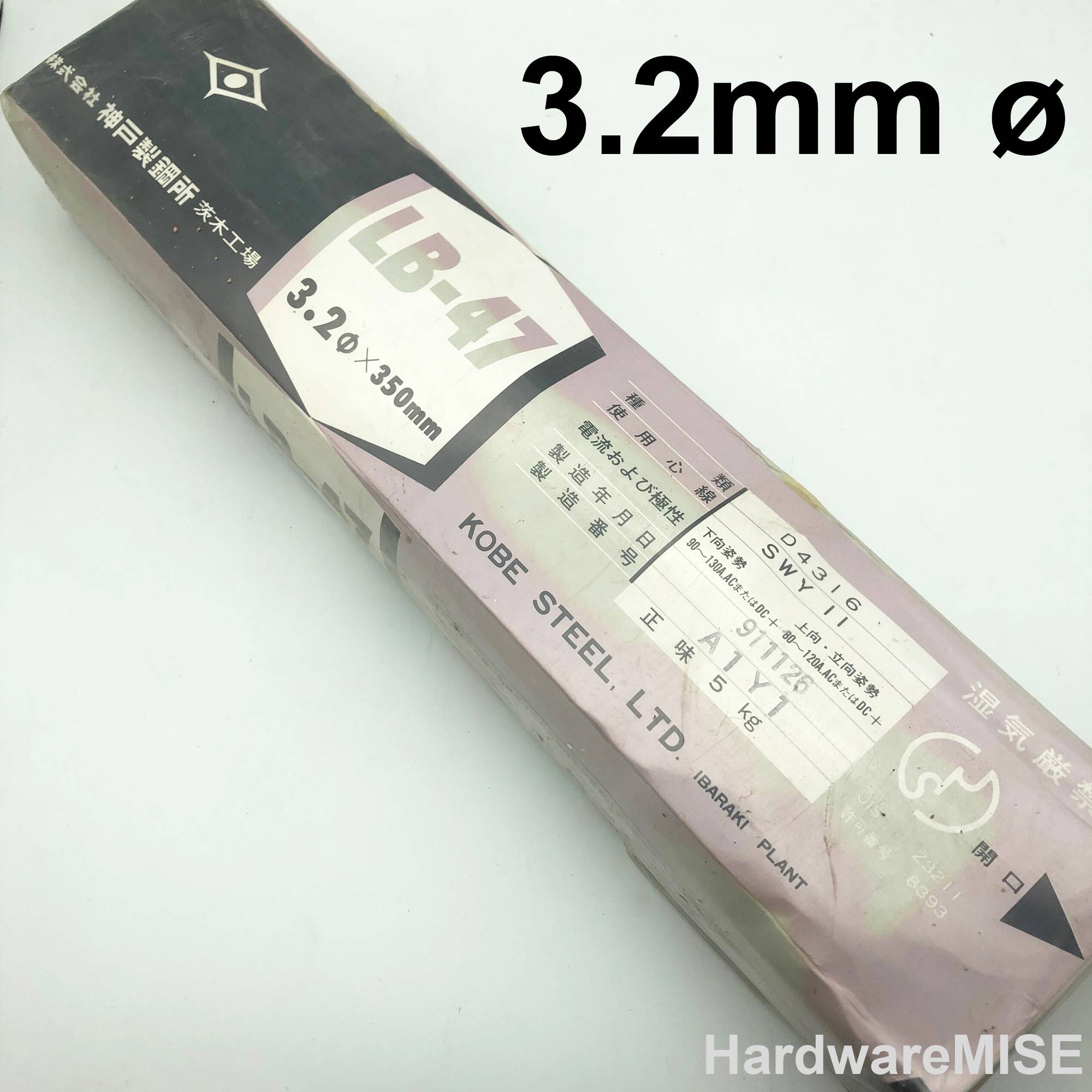 Kobelco LB47 3.2mm x 350mm Welding Electrodes Rod By Kobe Steel